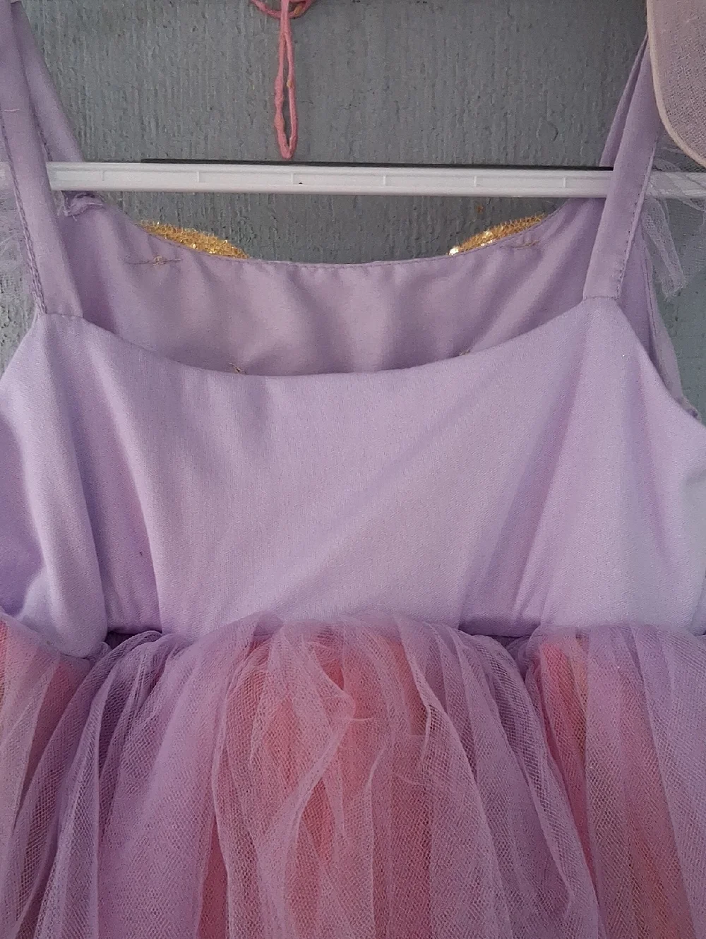 Pottery Barn Kids Lavender Tulle Dress with Butterfly Accent Size 7-8
